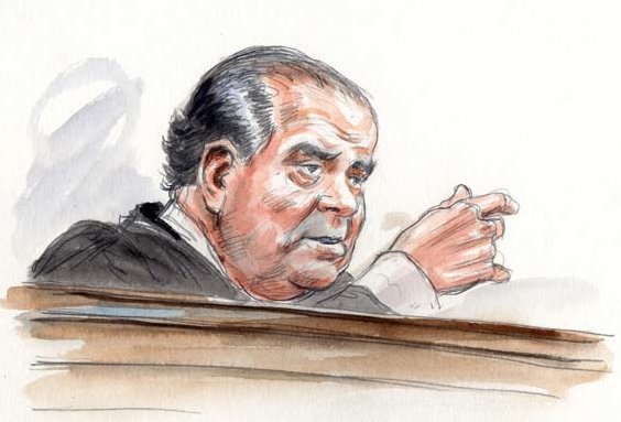 Justice Scalia (Art Lien)