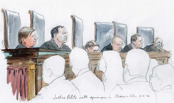 Justice Alito with opinion in Ocasio v. U.S.