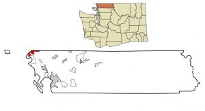 map of Blaine, Washington