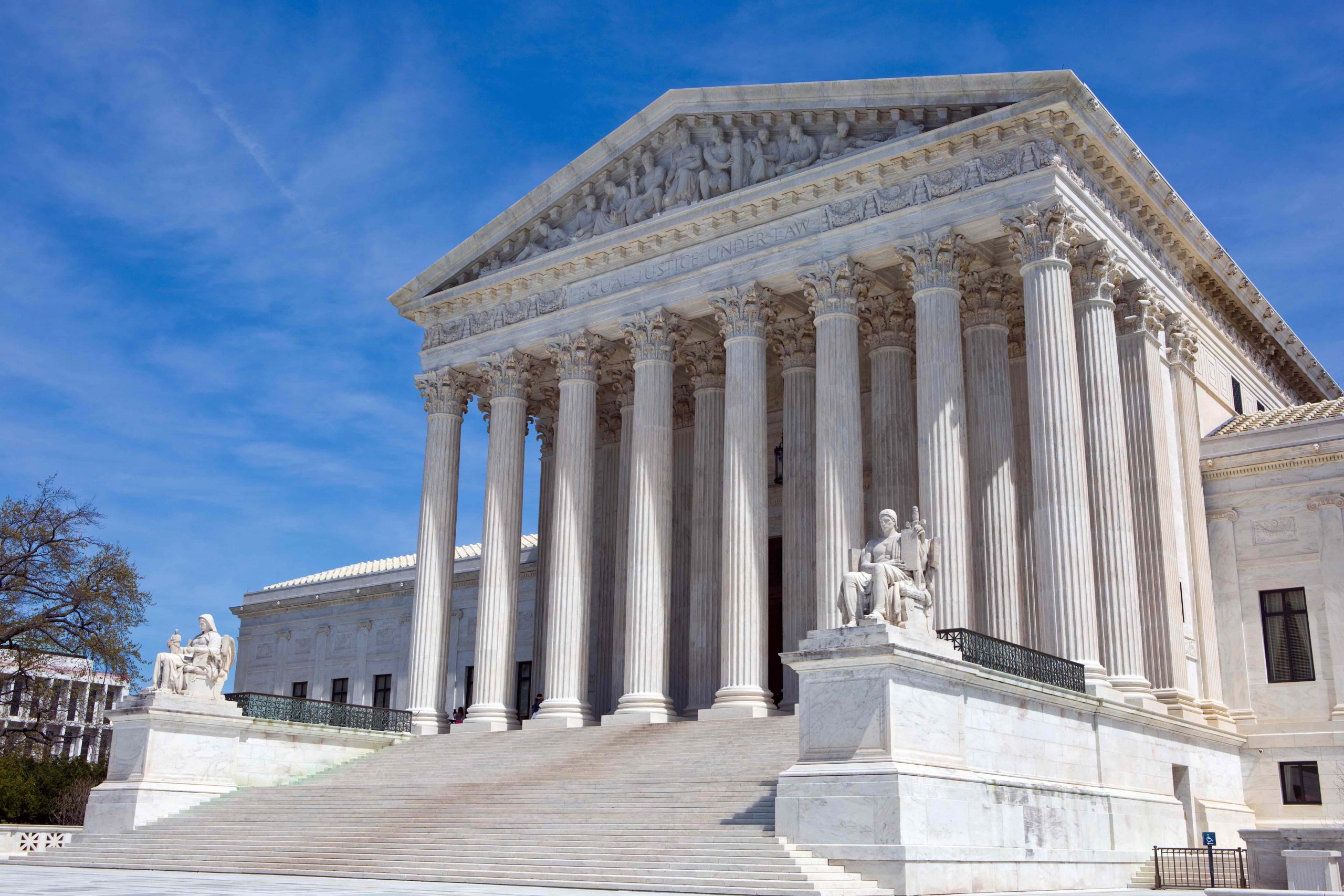 The front of the Supreme Court building