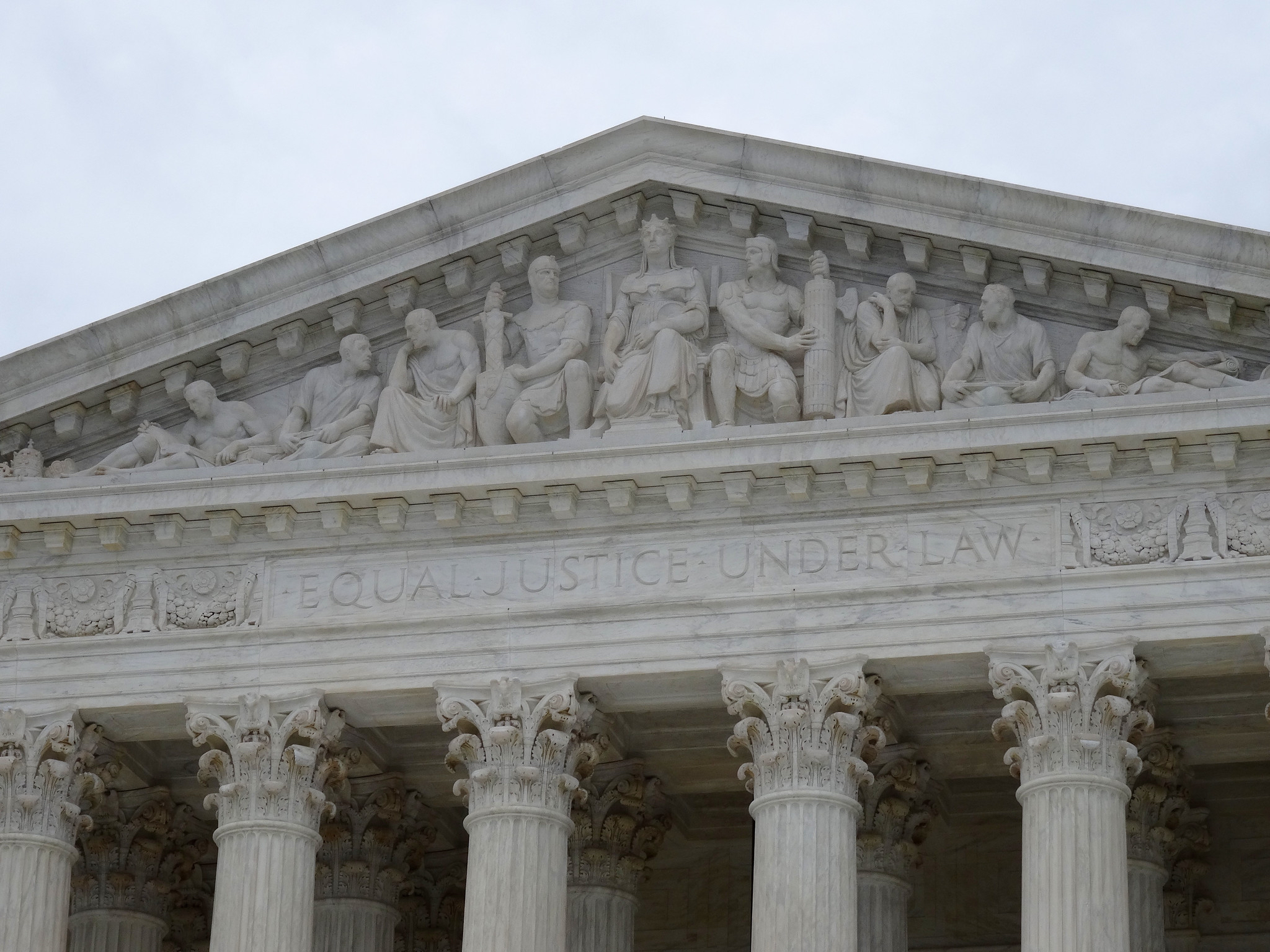 The front of the Supreme Court building