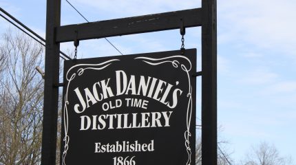 Black and white sign reading "Jack Daniel's"