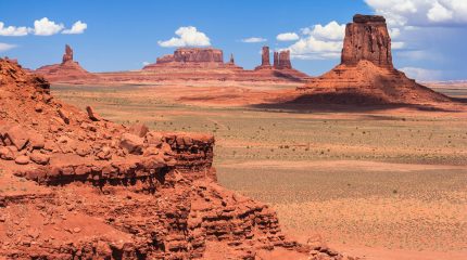 Landscape of Monument Valley desert in the Navajo Nation