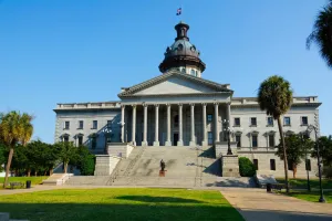 Columbia,South,Carolina,Home,Of,The,Statehouse,Capital,Building,With