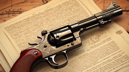 Gun on a document or court order