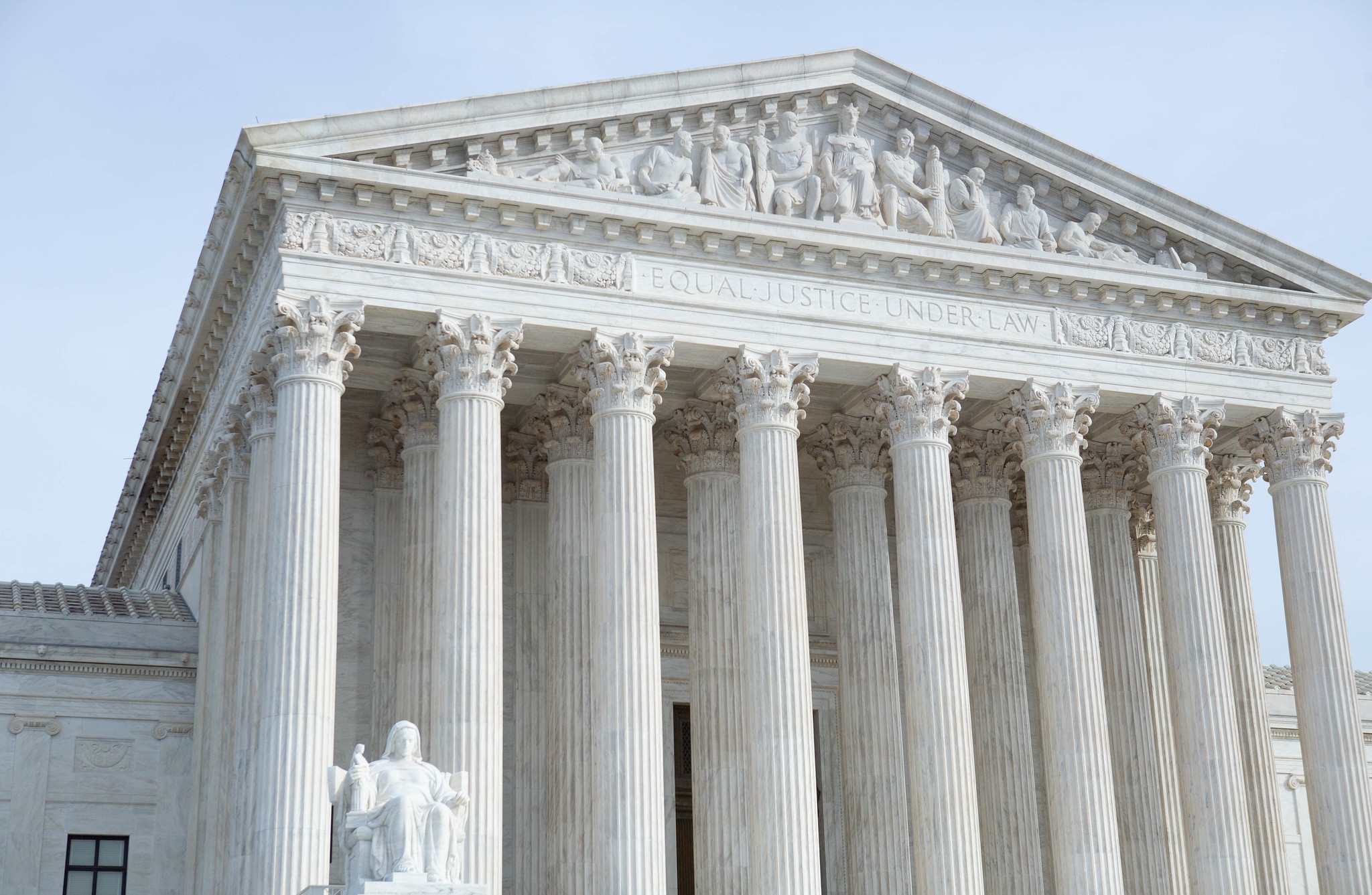 The front of the Supreme Court building