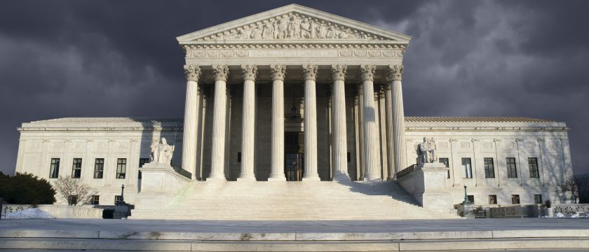 Dark,Forbidding,Troubled,Storm,Sky,Over,The,United,States,Supreme