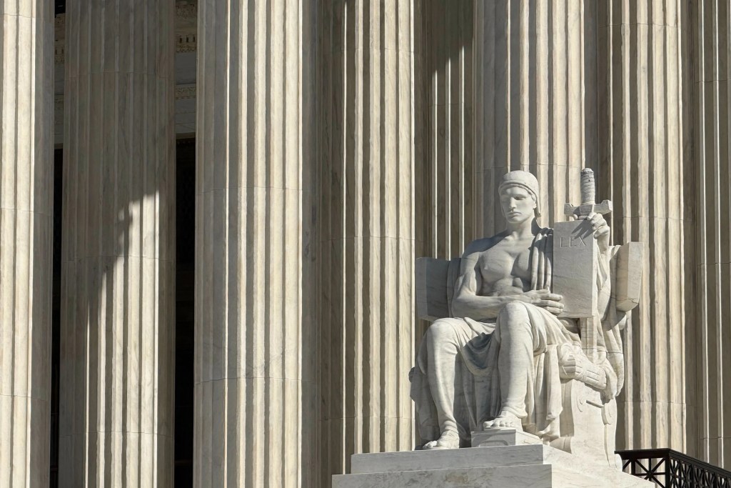 Statue in front of the Supreme Court