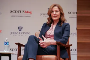 Justice Barrett reflects on public scrutiny, swing votes, and recusals at SCOTUSblog Summit