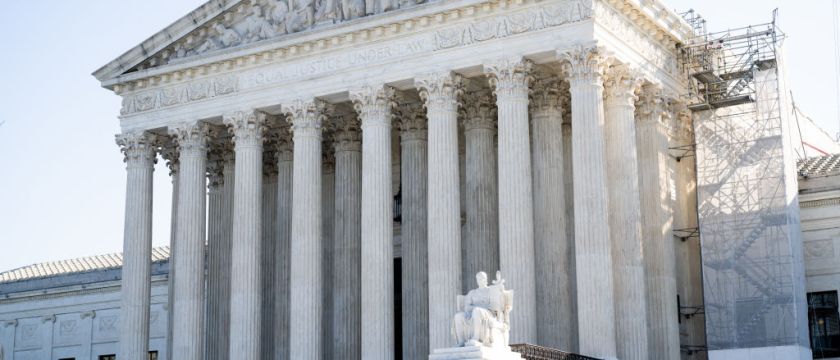 The US Supreme Court is seen on the first day of a new term in Washington, D.C, on Oct. 7, 2024.
