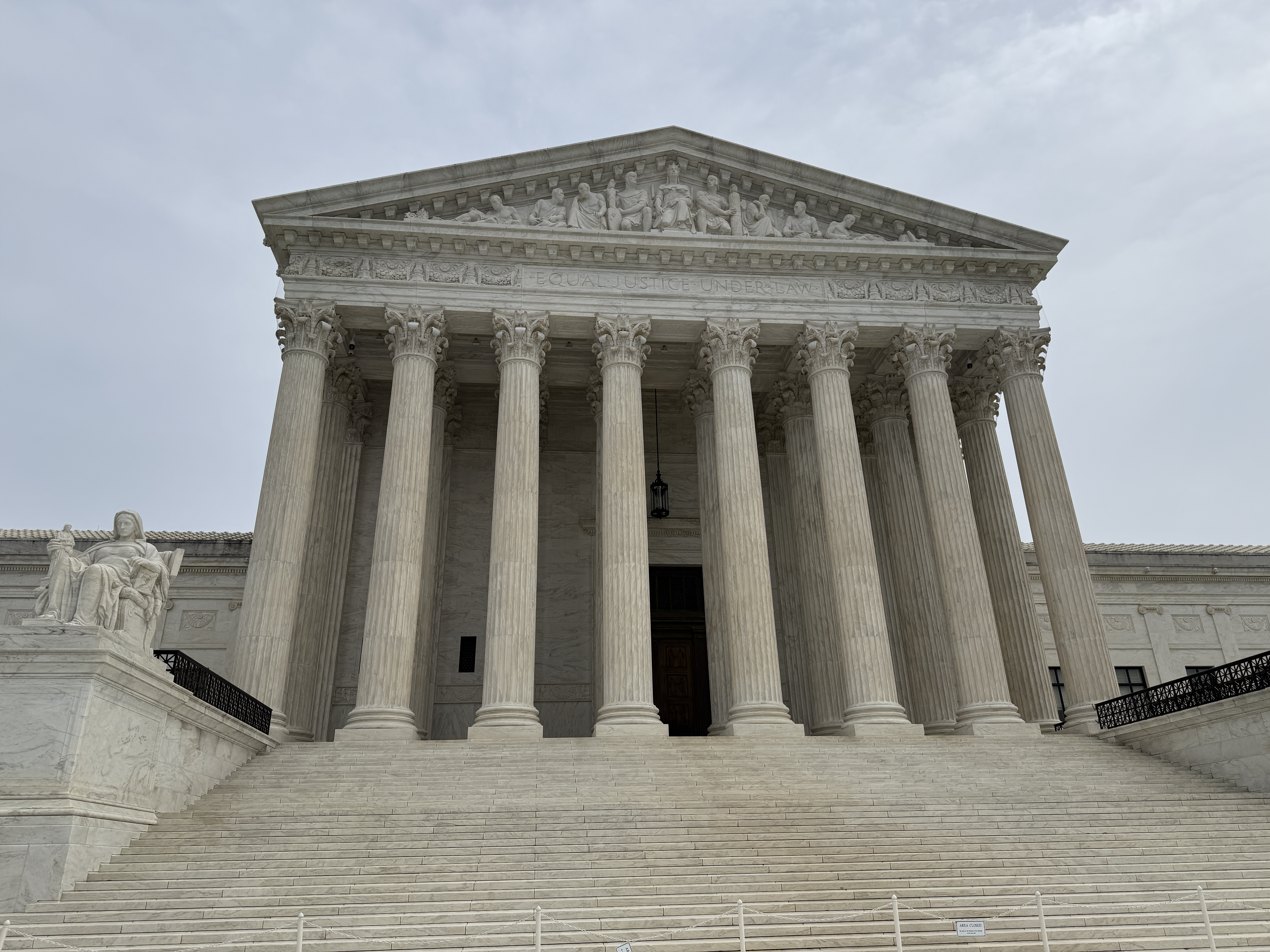 The Supreme Court Building is pictured on March 25, 2026.