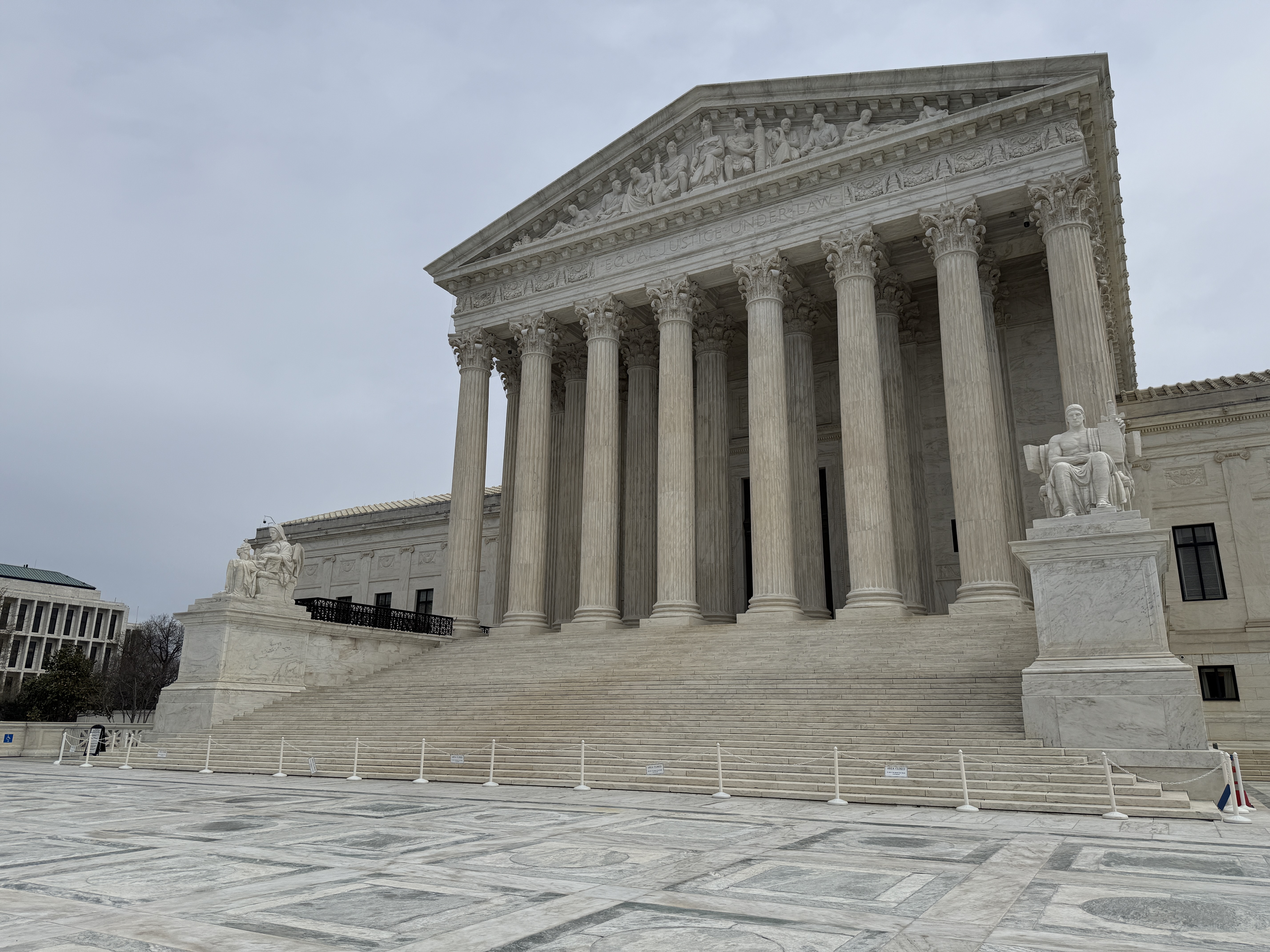 The Supreme Court Building is pictured on March 25, 2026.